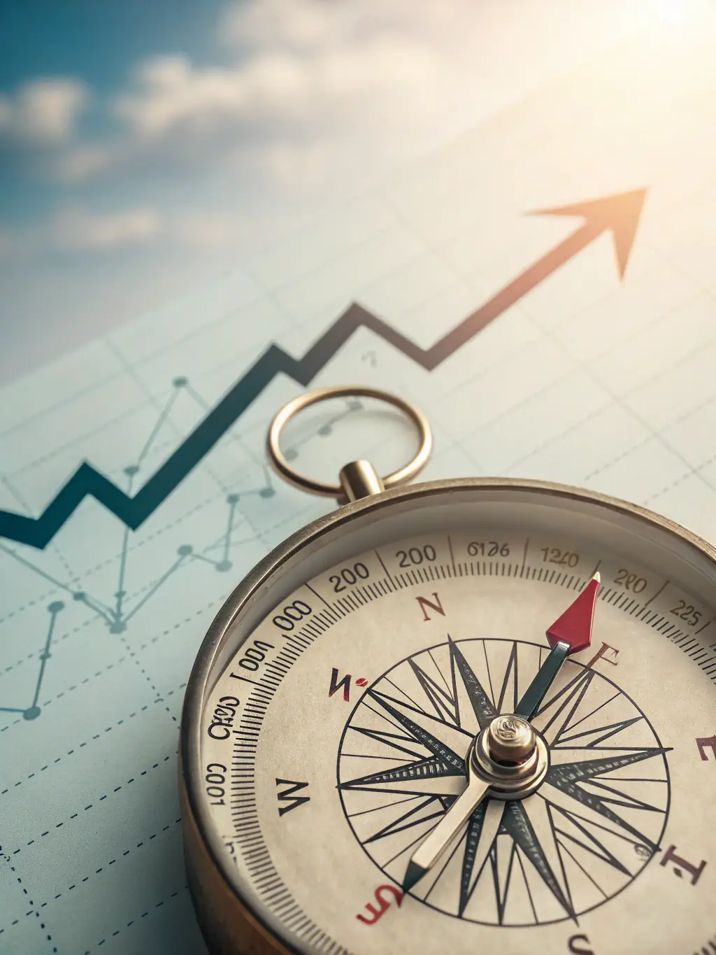 An image of a compass pointing north, representing the direction and purpose that Dr. Nova Day helps her clients find in their lives.